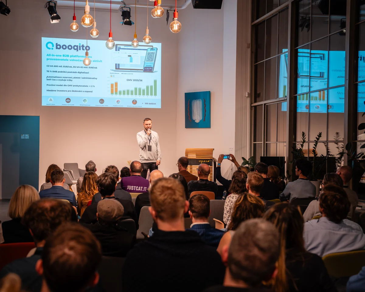 Prezentace Booqita na velké obrazovce